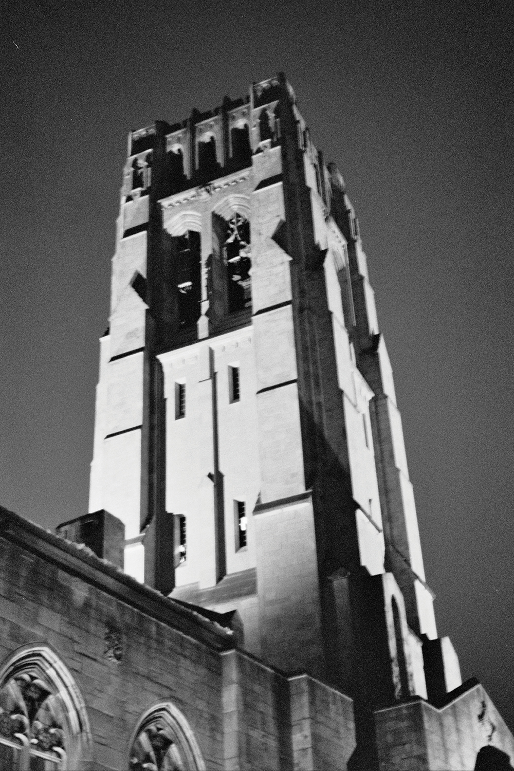St. Paul’s Tower at Dusk. 35 mm film. Picture by T.J. Freeman
